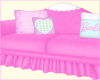 girly pink couch
