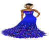 Cobalt Feather Gown