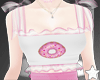 pink white donut Top
