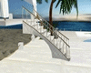 beach wedding stairs