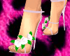 ღ Pink Flower Heels