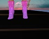 bottes violet rose