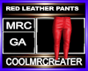 RED LEATHER PANTS