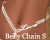 Love Belly Chain Silver