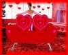 {S}Valentines Heart Sofa