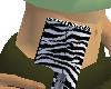 zebra skin purse