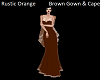 R/O/Brown Cape & Gown