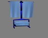 Blue Towel Rack