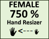 Hand Scaler 750% Female