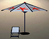 Nautical Beach Umbrella