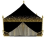 black gold bride tent