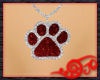 Red Paw Necklace