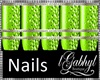 Fluo Green Nails