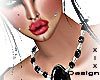 -X- Black pearls necklac