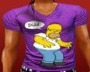 purple homer  tshirt