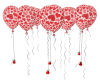 Red Heart Party Balloons