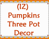 Pumpkins Three Pot Decor