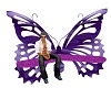 Purple Butterfly Bench