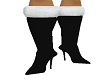 Black santa boots