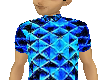 male blue multi shirt