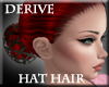 Hat Hair ( Red Bun)
