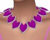 heart pink necklace