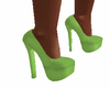 Neon green heel