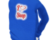 kl. I Love Sleep Blue