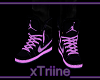 {T} Sneakers Purple/blac