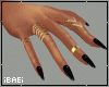 Coffin Nails +Gold Rings