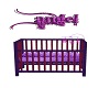 (A) purple baby crib