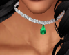emerald diamond choker