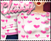 C. Pink Heart Sweater