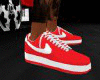 Red  Air Force 1s 