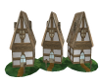 3 peasant houses