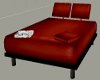 Red Romantic Leather Bed
