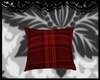 S. Red Plaid Pillow