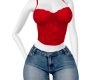 Set Encaje Rojo