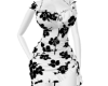black flower dress