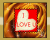 I Love U Stamp