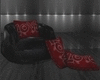 Kiss animated couch Red