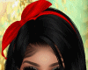 Black Hair + Red Bow