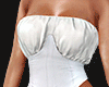 $ Long pvc corset white