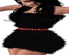 Black Furry Sexy Dress