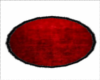red/black round rug