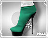 !Santa maid boots green