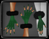 Winter Fur Gloves Green
