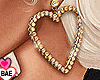 ². Heart Earrings Gold