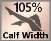 Calf Width Scale 105% F