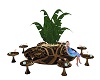 round sofa n tables